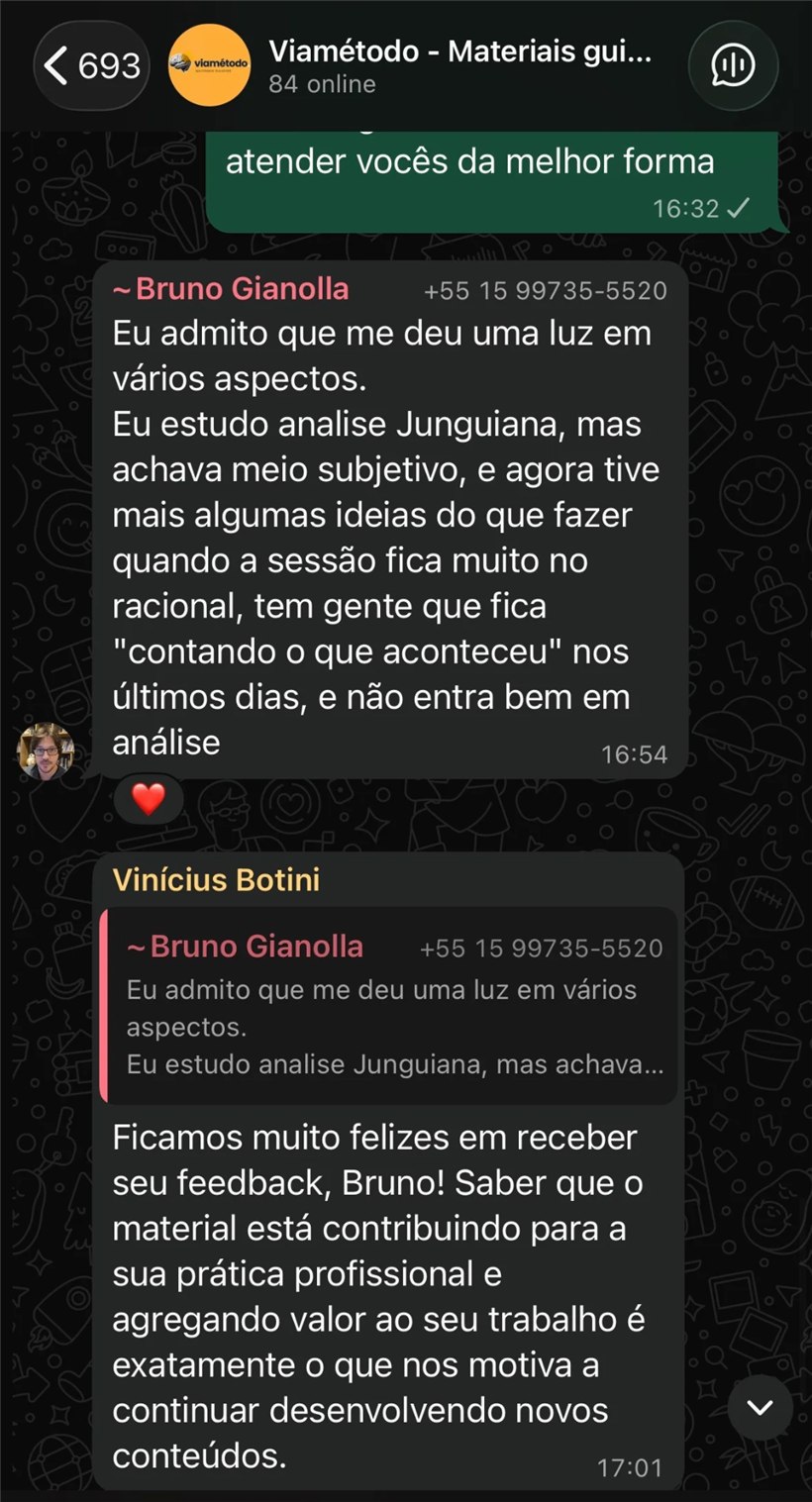 Depoimento de profissional