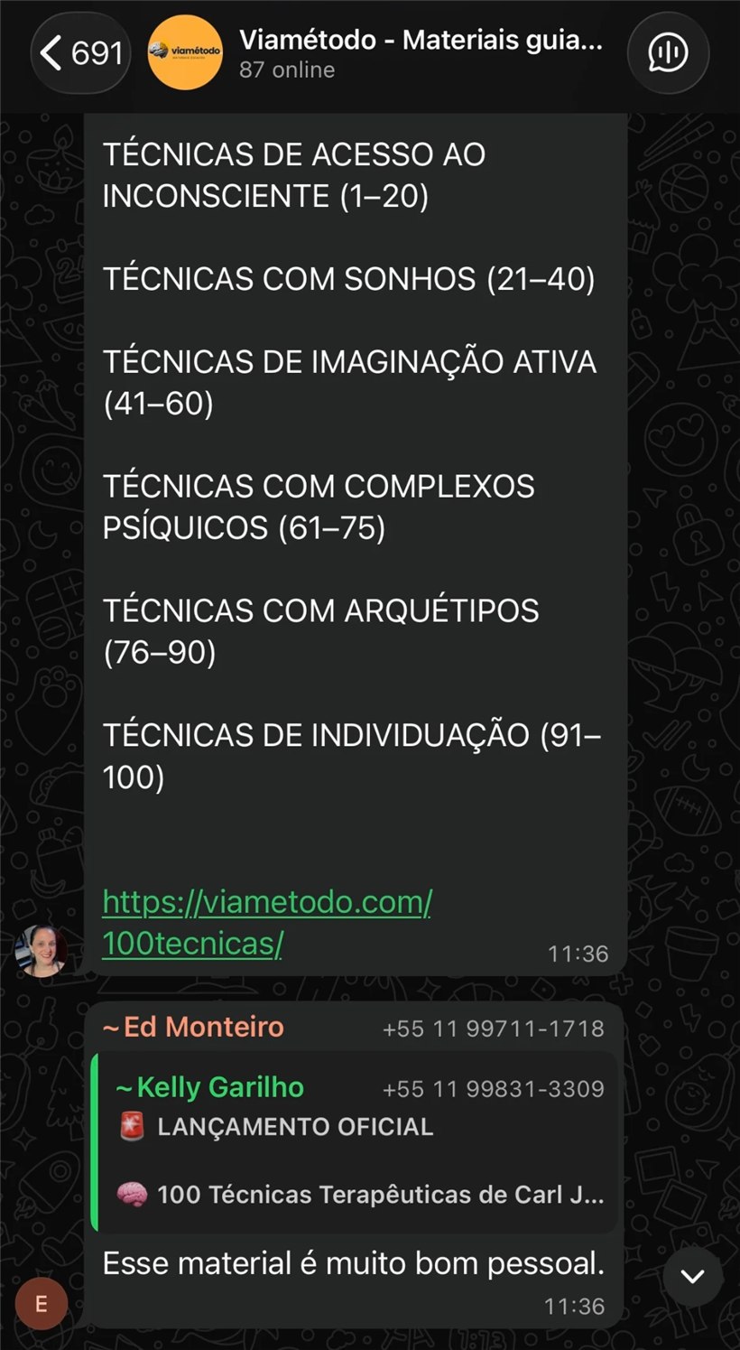 Depoimento de profissional