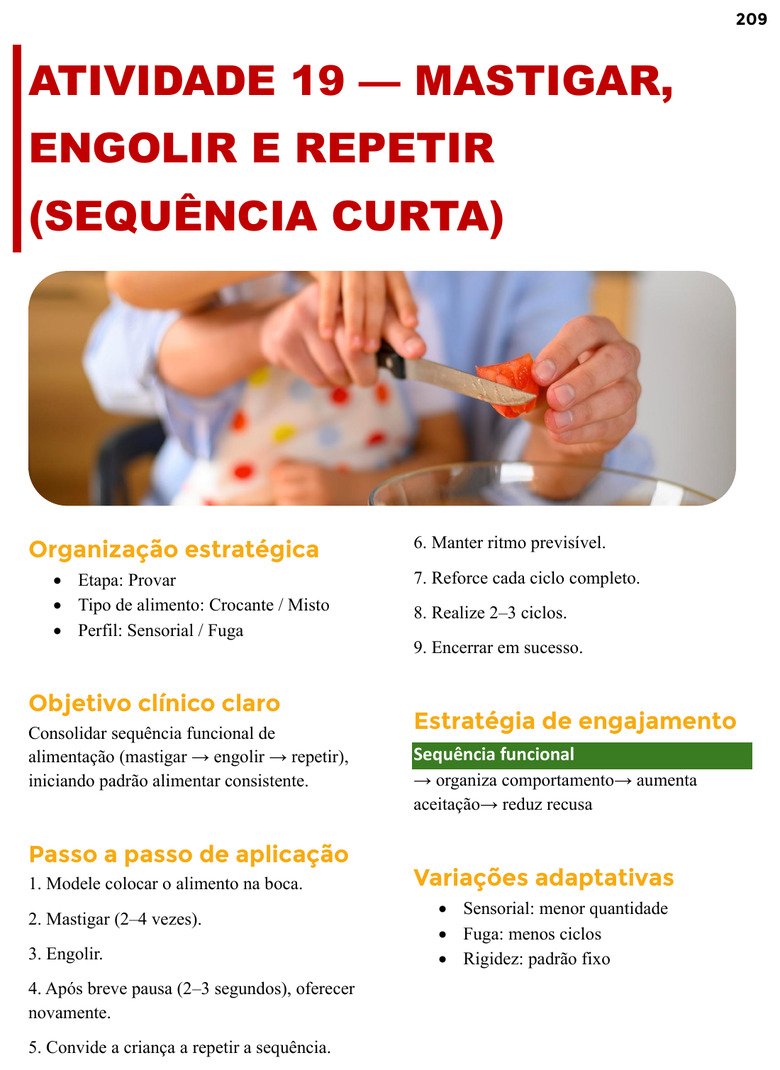 Página de atividade